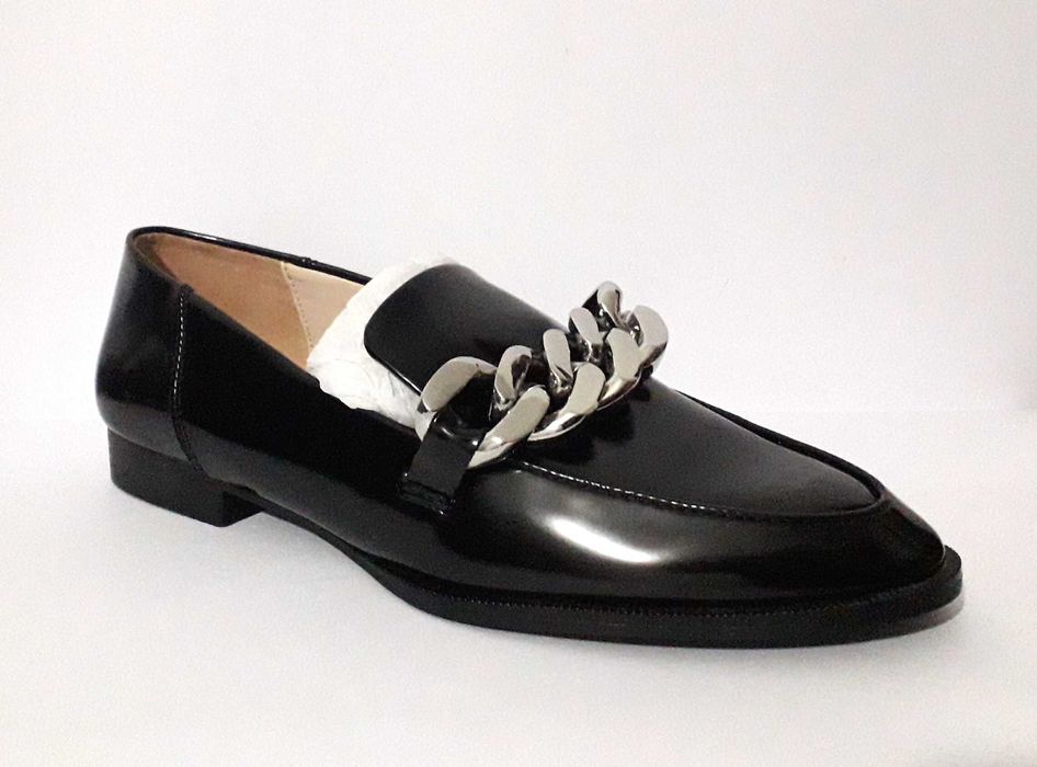 Mocassins pretos com corrente da Zara T: 36 Novos c/ etiqueta