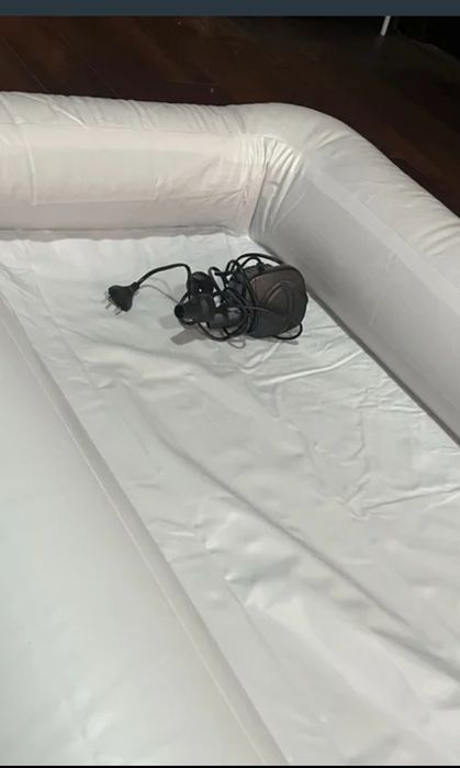 Banheira portátil com chuveiro e bomba de enchimento