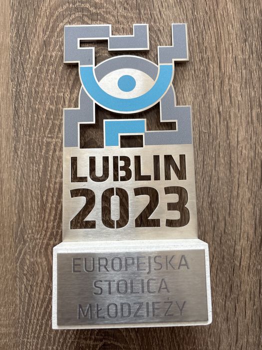 statuetka Lublin 2023 Europejska Stolica Młodzieży