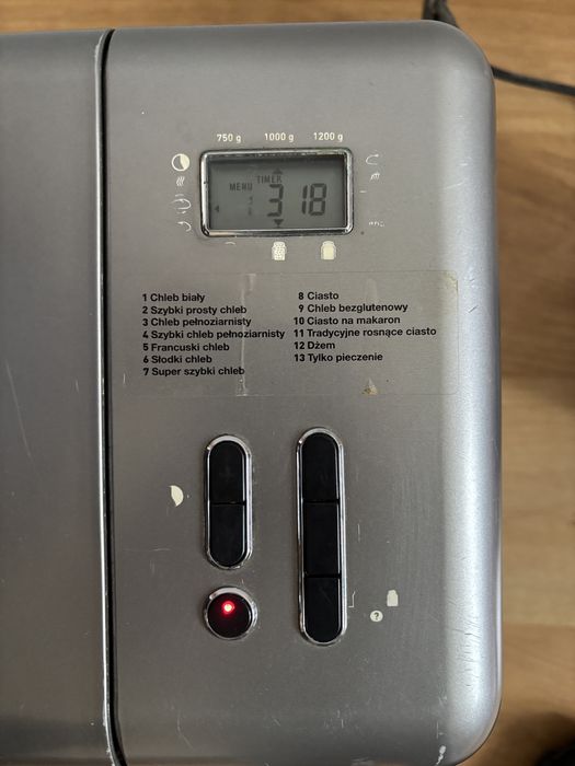 Robot tefal do przygotowywania i pieczenia chleba