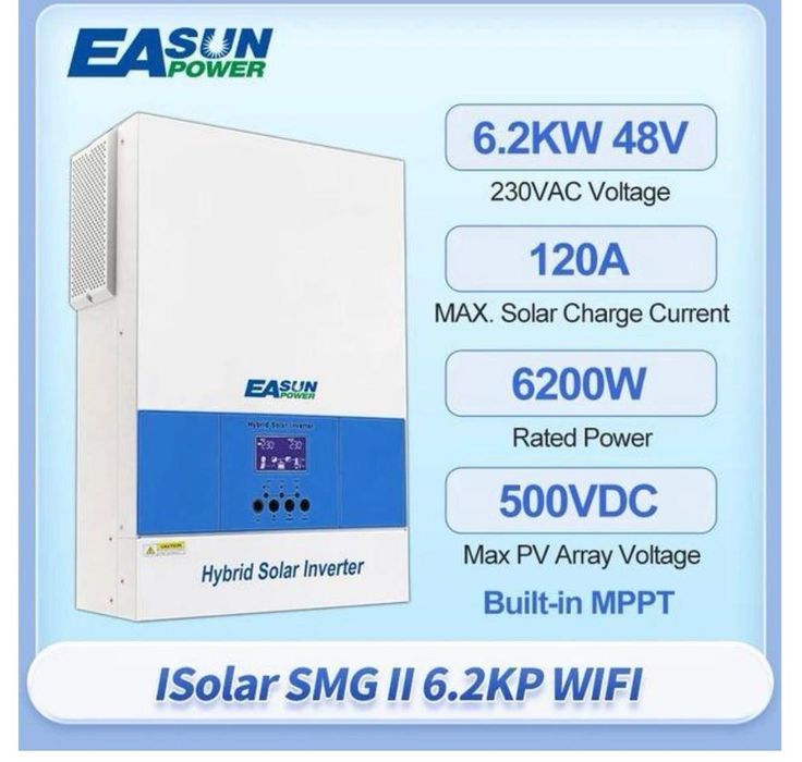 Гібридний інвертор EA SUN POWER ISolar-SMG-II-6.2KW-48V-WIFI