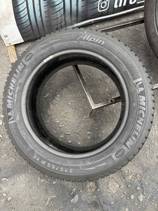 Шини  205/55 R16  Michelin 7,3мм зима