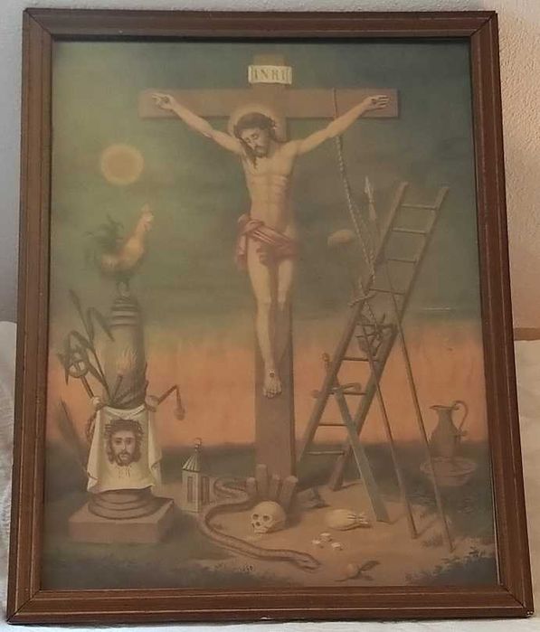 Quadro antigo de Jesus