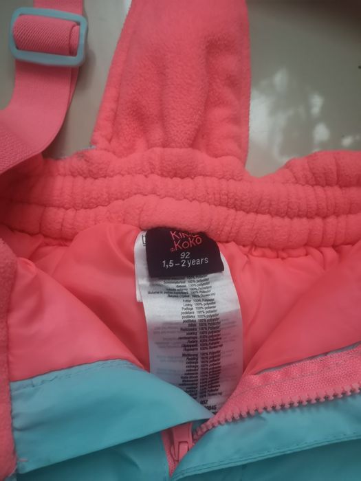 Spodnie narciarskie zimowe 92  1,5-2 latka bdb