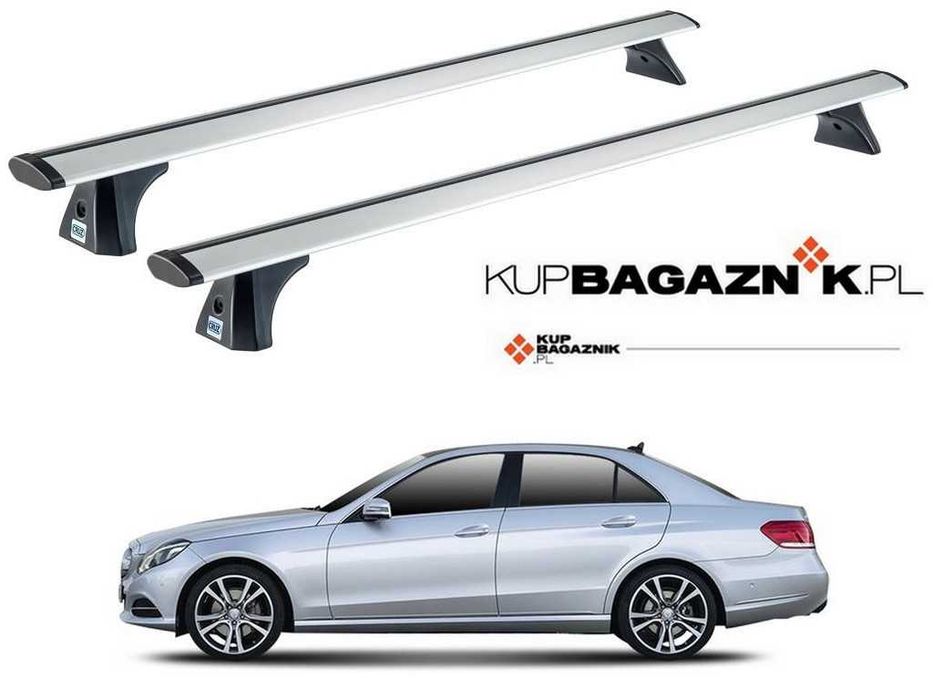 Bagażnik dachowy MERCEDES E Sedan W212 klasa 2013 do 2016 reling belki