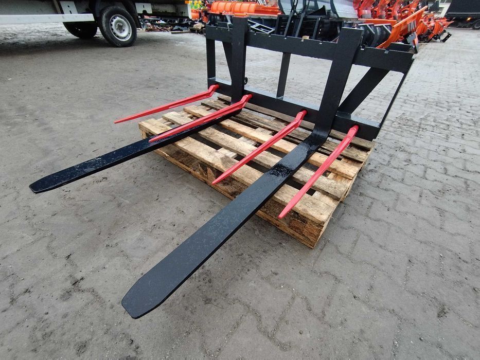 Widły do palet 2000 kg • EURORAMKA EURO • paleciak do tura i ładowacza czołowego • regulowane widły paletowe • NOWE