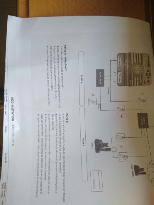 Add a station programador rega