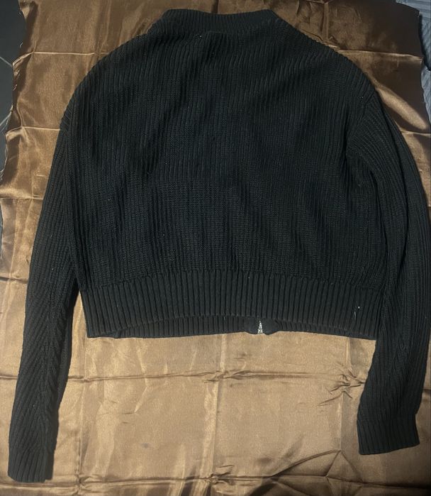 Casaco Preto de Malha com Fecho H&M XS