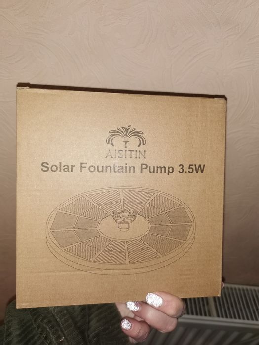 Фонтан на сонячній батареї.Ціна за два.