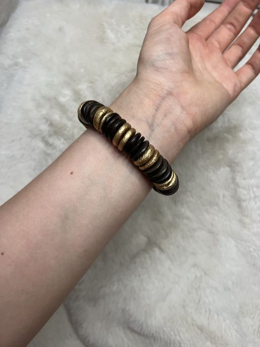 Bransoletka boho etno etniczna drewno drewniana orientalna casual 22