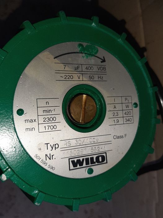 pompa obiegowa wilo rs 30/100 230v
