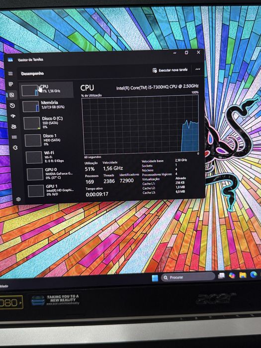 Portátil Gaming Acer aspire 5 (pagamento 3x Klarna