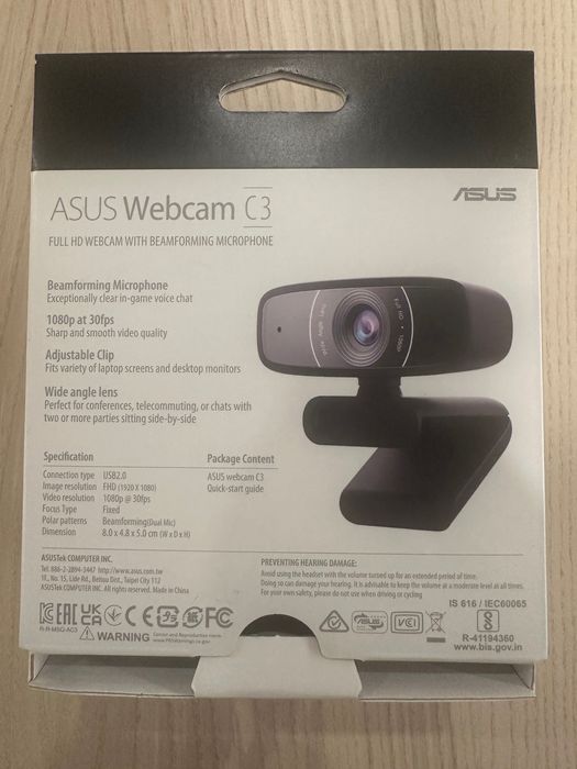 ASUS Webcam C3 Full HD 1080p com Microfone474916705702389761
