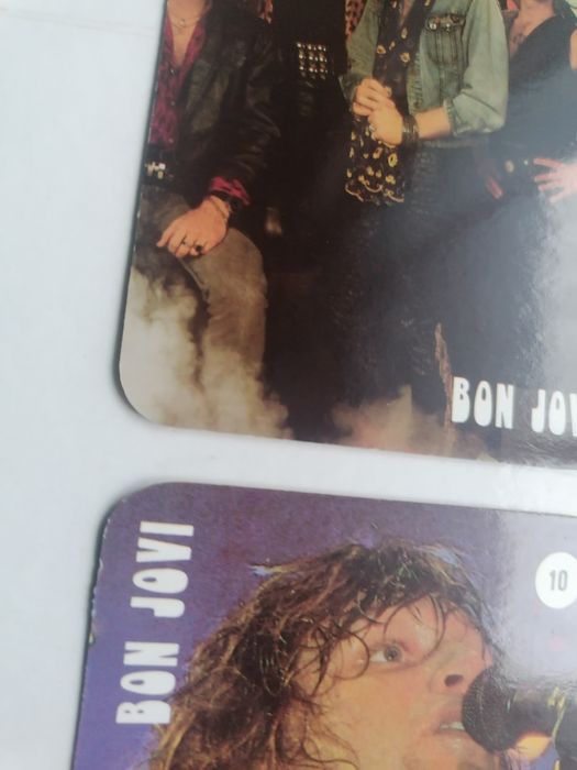 Conjunto de 12 calendários numerados de 1992 banda americana Bon Jovi