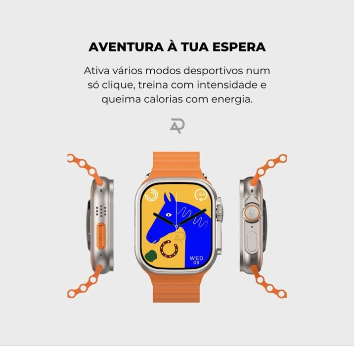 Conjunto Smartwatch Ultra + Fones