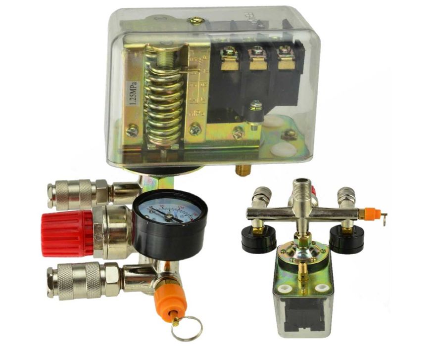 Wyłącznik ciśnieniowy PRESOSTAT SILOWY reduktor 2 zegary 400V 1254