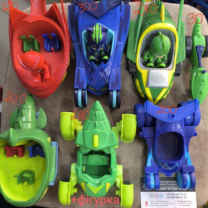 Фігурки Фигурки Герои в масках Кэтбой Аллет Гекко PJ Masks машинки