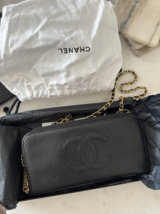 WOC chanel portfel torebka skora
