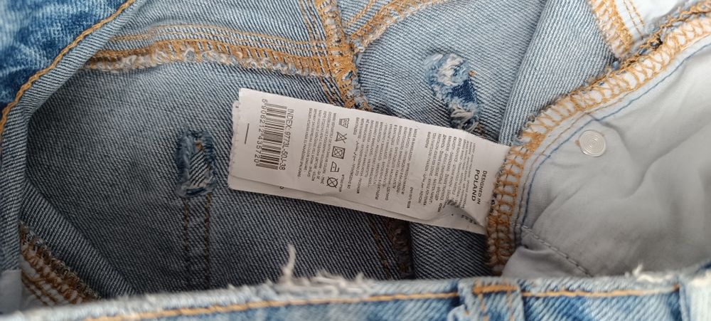Reserved jeansy mom fit r 38 jak nowe