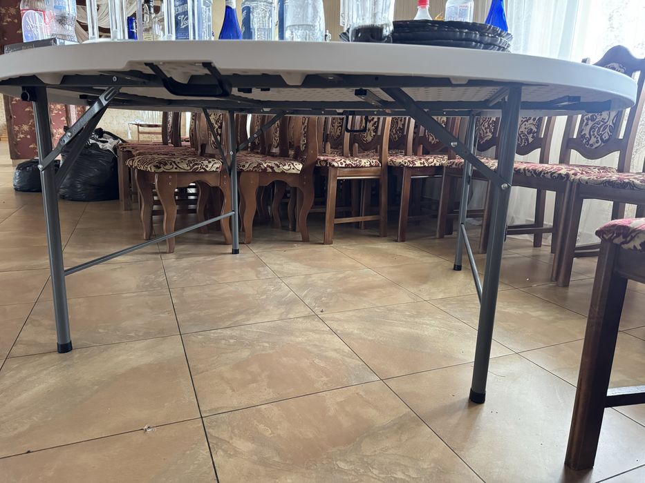 Стіл фуршетний бенкетний 180см круглий