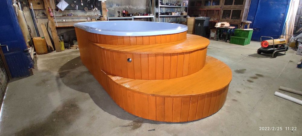 Basen Ogrodowy Jacuzzi Ogrodowe Bania Wanna Oczko Wodne Niecka Balia