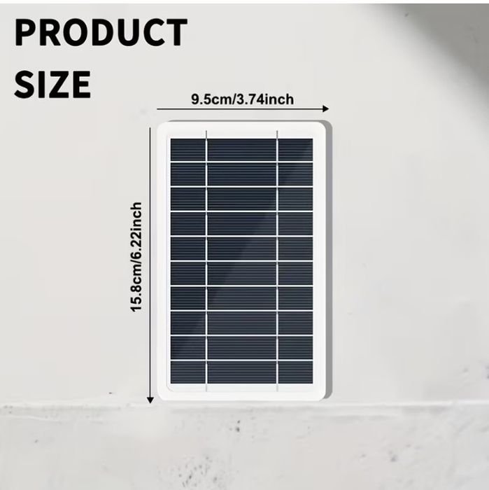 Carregador de Painel Solar 5V2W