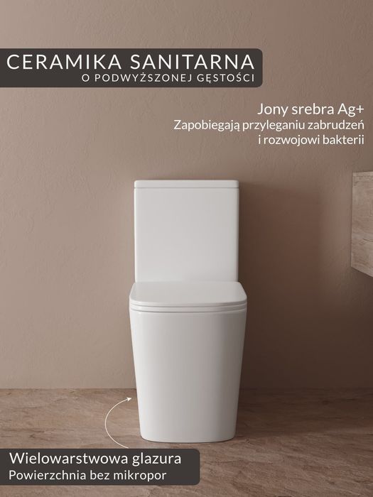 Compact wc  Nowy! 20 lat gwarancji. system warszawski, odpływ pionowy pionowy