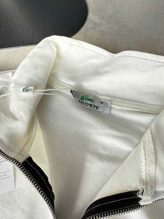 Полузамок кофта  Lacoste 1/3 полузип поло кофта лакоста White