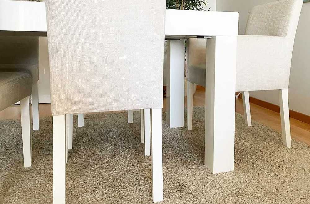 Conjunto de cadeiras em tecido Aqua Clean