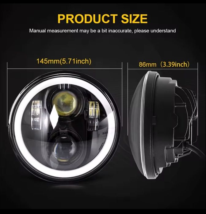 Farol dianteiro LED com tecnologia "Angel Eyes