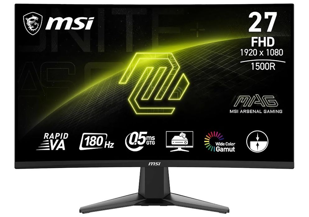 Monitor MSI MAG 27C6F 27" - Full HD 1920x1080 px, VA, 180 Hz, 0.5ms (GtG), Adaptive-Sync