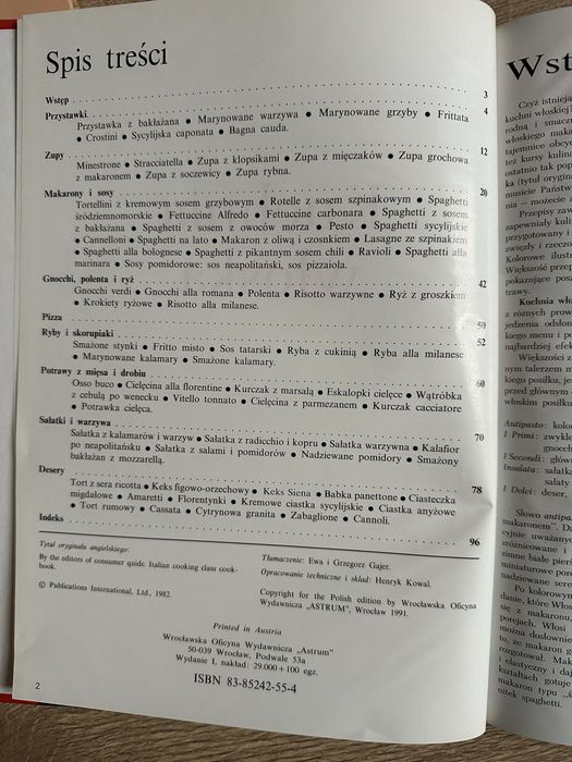 Zestaw ksiazek Kuchnia włoska