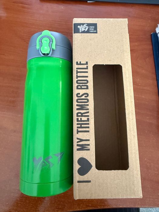 Термос YES Green Gray 350мл