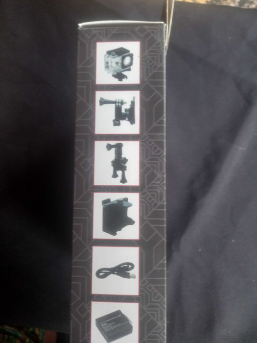 Câmera de desporto 4K, nova.