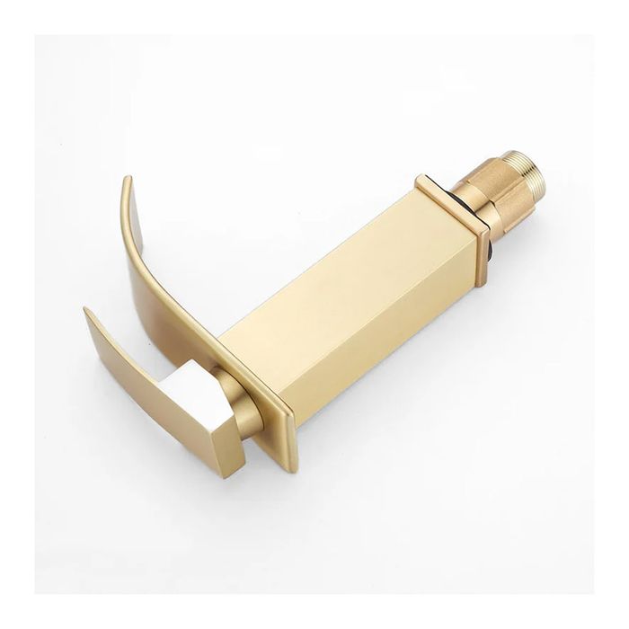 Luksusowa Bateria Umywalkowa Wodospadowa Złota