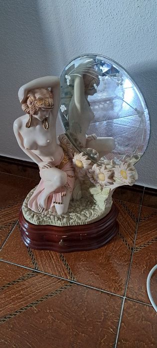 Boneca bibelot art deco - espelho