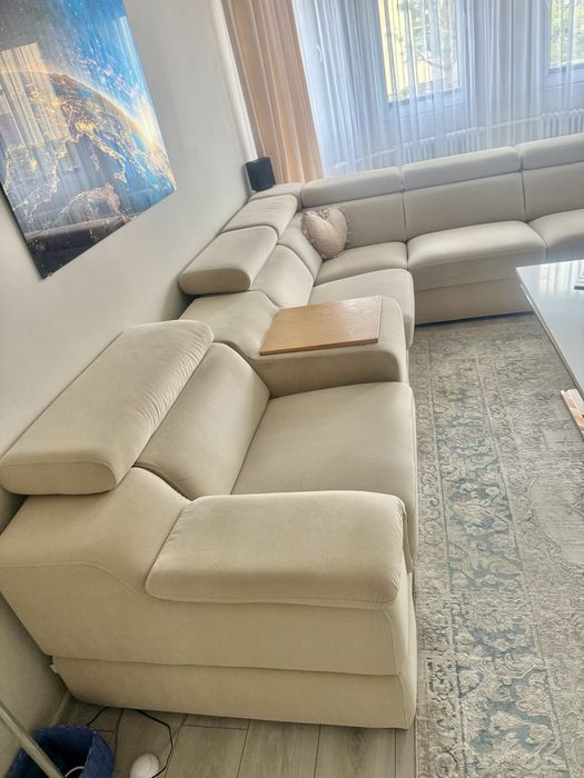 Narożnik beżowy do salonu