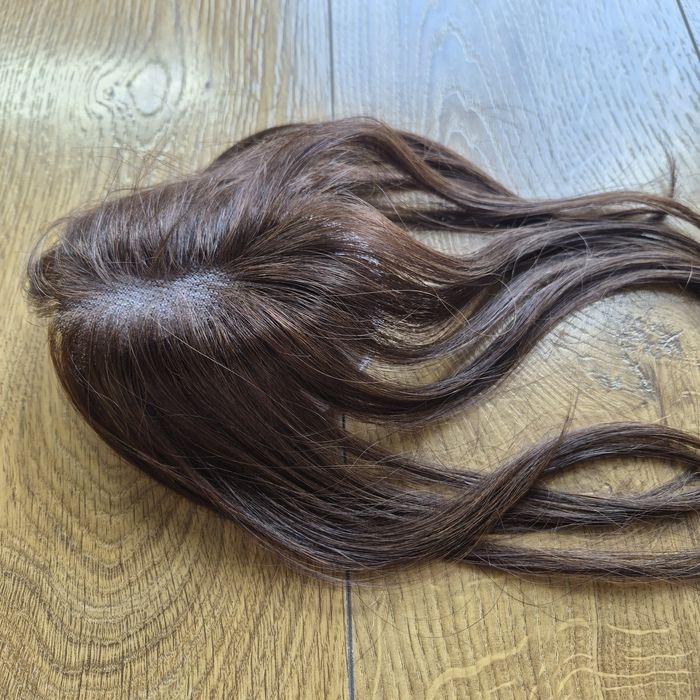Topper clip-in Włosy naturalne 30cm 20g Czekoladowy Brąz 1.69