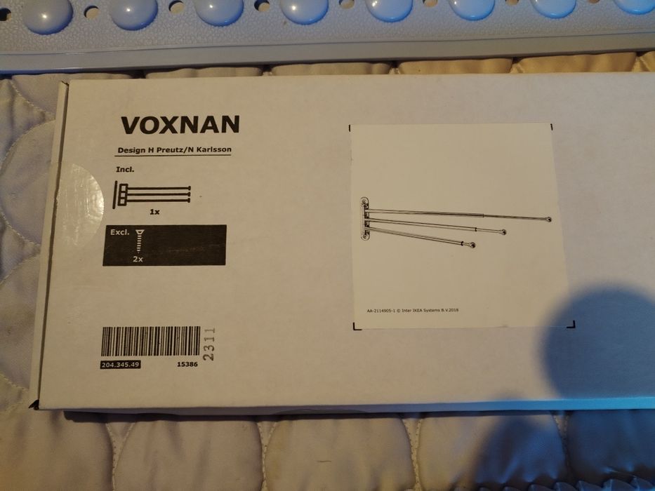 Toalheiro Ikea VOXNAN  3 braços