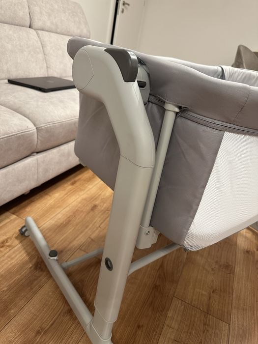 Chicco Next2Me Magic Evo Grey Mist MEGA ZESTAW | Materacyk + 2x Prześcieradło | Stan Super