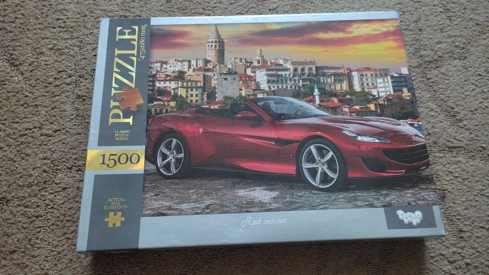 Пазли "Червоне авто" 1500 елементів DANKO TOYS