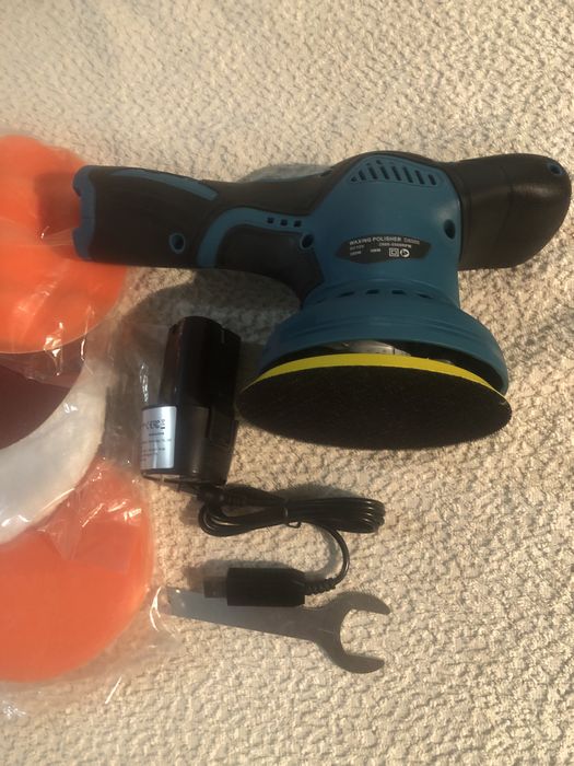 Nowa mimośrodowa , bezprzewodowa polerko szlifierka , dwie baterie !
