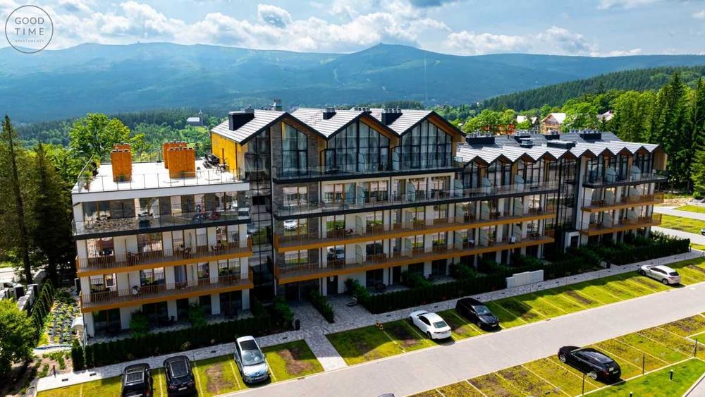 Apartament w Złoty Horyzont Resort & SPA - baseny, SPA, widok na góry