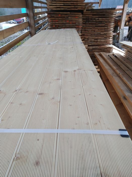 Deska Tarasowa modrzew, ryflowana