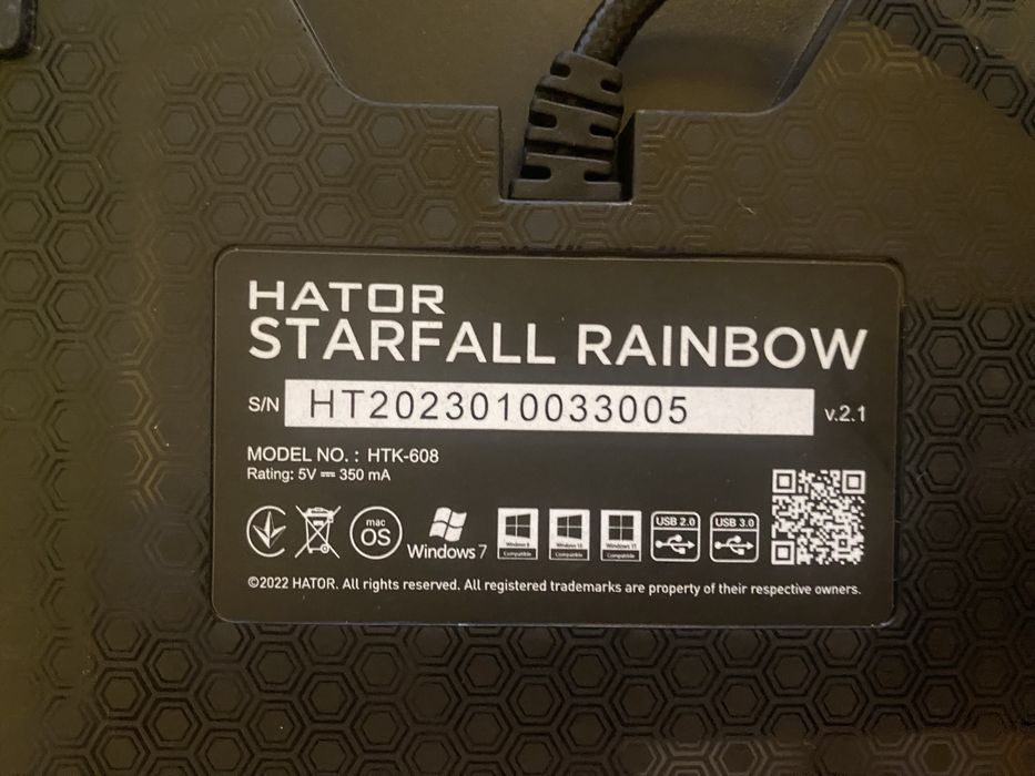 Клавиатура hator Starfall Outemu Red