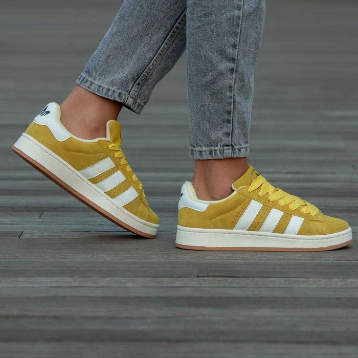 Кросівки Adidas Campus 00s Yellow/White premium