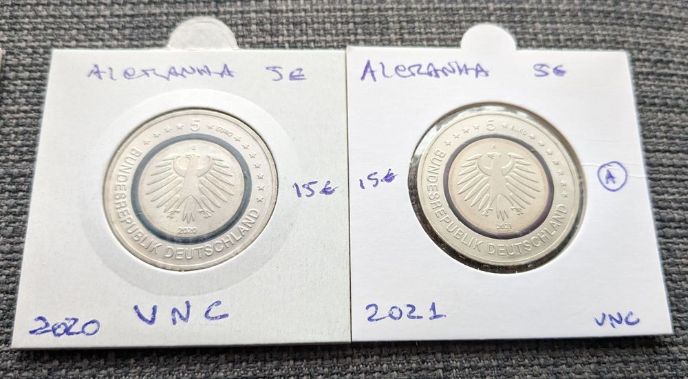 Moedas 5€ Alemanha UNC