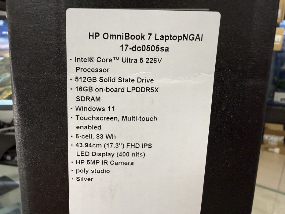 Nowy Zapakowany Laptop HP OmniBook 7 ultra 5 512Gb 16GB