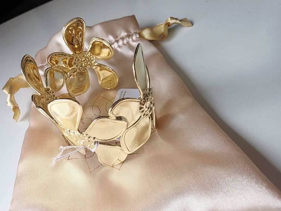 Bransoletka Vezzi stał pozłacana nowa z metką