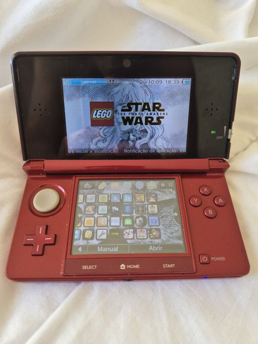 Nintendo 3DS Vermelha modificada